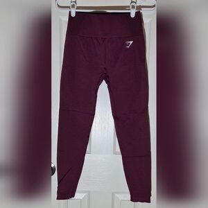 Gymshark Womens Burgundy Leggings